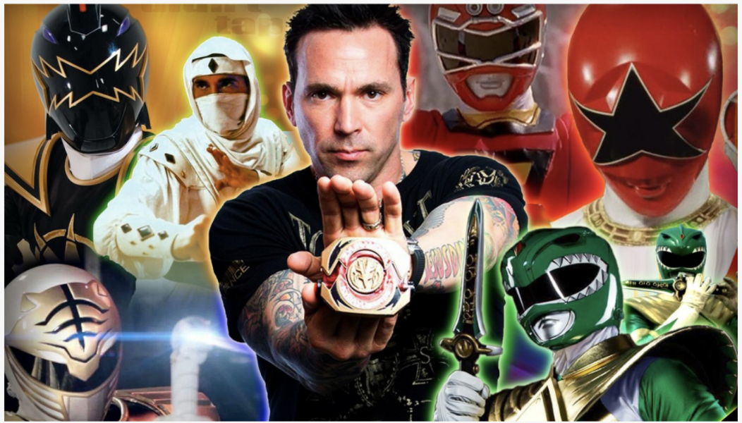 Jason David Frank pictured as Tommy Oliver as the Green, White(Ninja), Red, and Black Rangers (Photo from JasonDavidFrank.com)